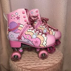GROOVY GALAXY ROLLER SKATES